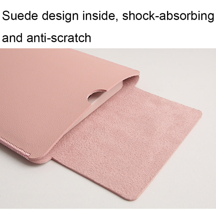 For Logitech K380 Leather Keyboard Thin and Lightweight Portable Liner Bag Waterproof Protective Cover(Light Apricot) by buy2fix