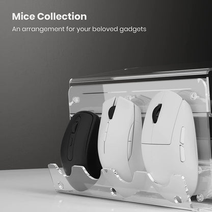 Transparent 3-Layer Acrylic Keyboard Stand Increased Tilt Computer Keyboard Tray(Transparent) by buy2fix