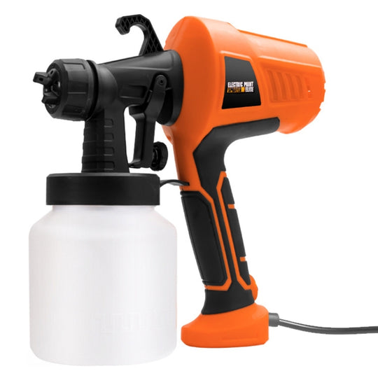 HILDA High Voltage Motorized Paint Spray Tool Portable And Detachable, Specification: With Anti-Touch Switch US Plug Orange