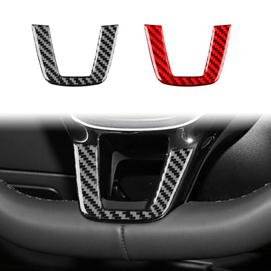 For Volkswagen Sagitar 2019-2023 Left-hand Drive Steering Wheel Chin Decoration Sticker(Red) - Car Interior Mouldings by buy2fix | Online Shopping UK | buy2fix