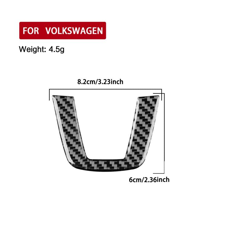 For Volkswagen Sagitar 2019-2023 Left-hand Drive Steering Wheel Chin Decoration Sticker(Red) - Car Interior Mouldings by buy2fix | Online Shopping UK | buy2fix