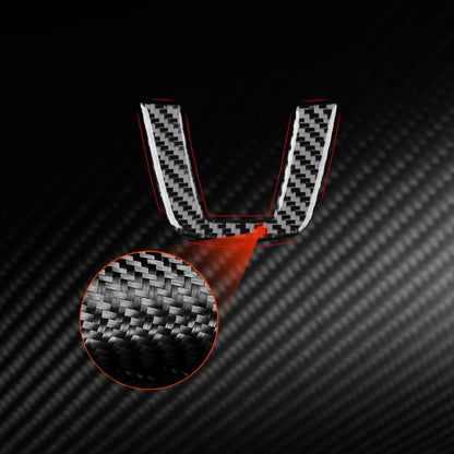 For Volkswagen Sagitar 2019-2023 Left-hand Drive Steering Wheel Chin Decoration Sticker(Black) - Car Interior Mouldings by buy2fix | Online Shopping UK | buy2fix