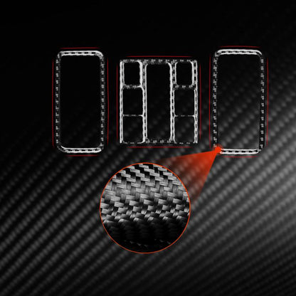 For Volkswagen Sagitar 2019-2023 3pcs /Set Left-hand Drive Reading Light Button Sticker(Black) - Car Interior Mouldings by buy2fix | Online Shopping UK | buy2fix