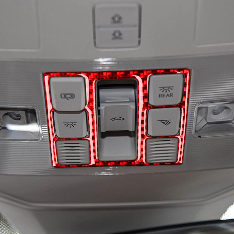 For Volkswagen Sagitar 2019-2023 3pcs /Set Left-hand Drive Reading Light Button Sticker(Red) - Car Interior Mouldings by buy2fix | Online Shopping UK | buy2fix