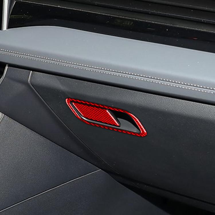 For Volkswagen Sagitar 2019-2023 2pcs /Set Left-hand Drive Co-pilot Handle Panel Sticker(Red) - Car Interior Mouldings by buy2fix | Online Shopping UK | buy2fix