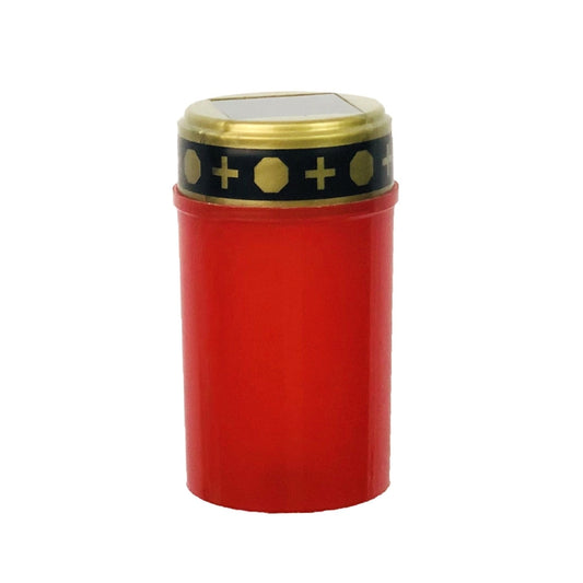 Solar Induction Graves Light Outdoor Waterproof LED Candle Light, Spec: Without Ground Nails Red by buy2fix