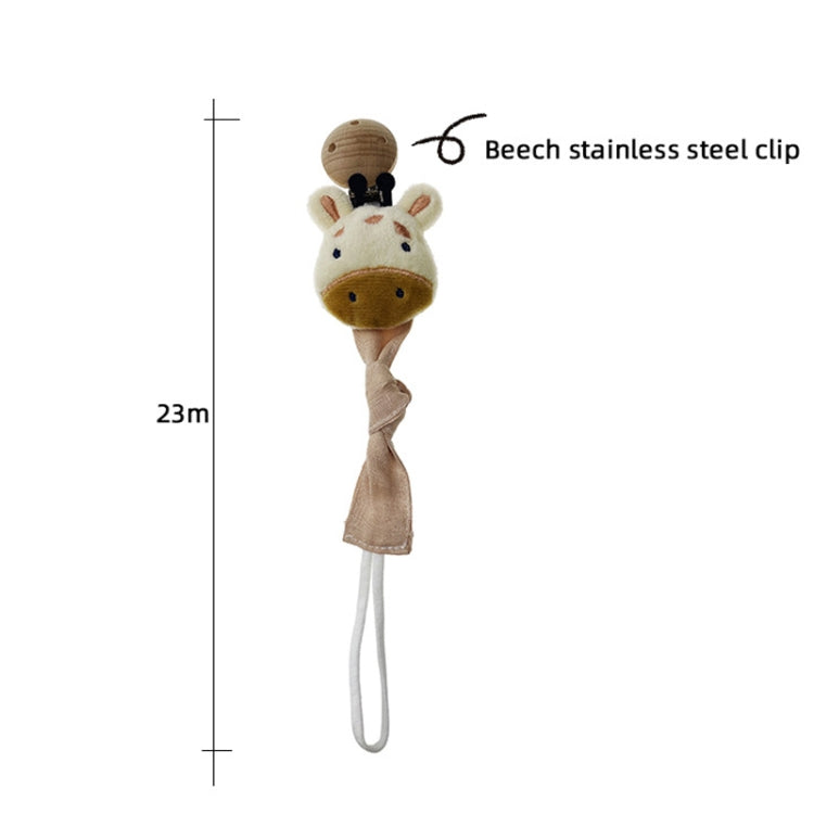 Animal Head Pacifier Chain Newborn Pacifier Clip, Style: Lion - Cups & Silicone Nipple by buy2fix | Online Shopping UK | buy2fix