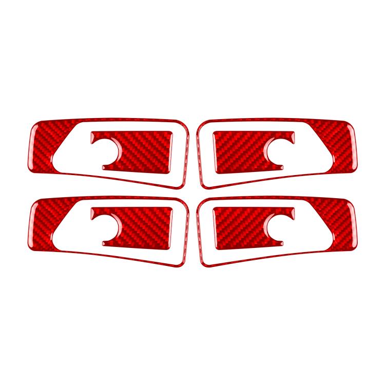 For Mercedes-Benz G-Class W463 8pcs /Set Inner Handle Set Stickers(Red) - Car Interior Mouldings by buy2fix | Online Shopping UK | buy2fix