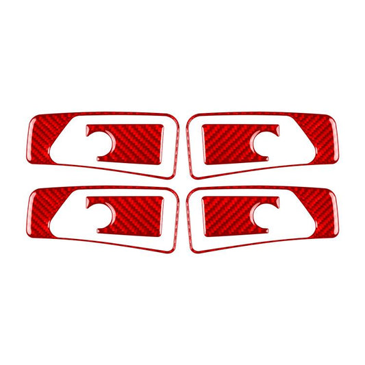 For Mercedes-Benz G-Class W463 8pcs /Set Inner Handle Set Stickers(Red) - Car Interior Mouldings by buy2fix | Online Shopping UK | buy2fix