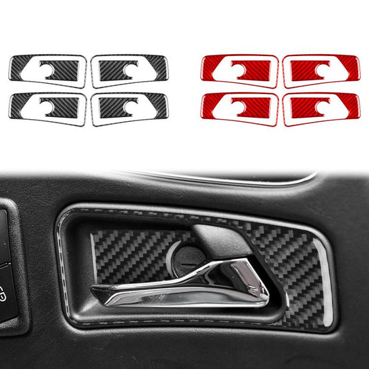 For Mercedes-Benz G-Class W463 8pcs /Set Inner Handle Set Stickers(Black) - Car Interior Mouldings by buy2fix | Online Shopping UK | buy2fix