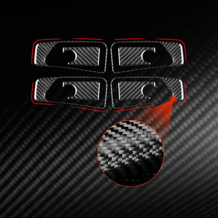 For Mercedes-Benz G-Class W463 8pcs /Set Inner Handle Set Stickers(Red) - Car Interior Mouldings by buy2fix | Online Shopping UK | buy2fix