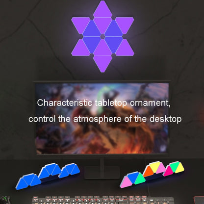3pcs /Set Triangle Splicing Intelligent Sound Control Quantum Light Atmosphere Lighting With Remote Control, US Plug(WiFi Model) - Novelty Lighting by buy2fix | Online Shopping UK | buy2fix