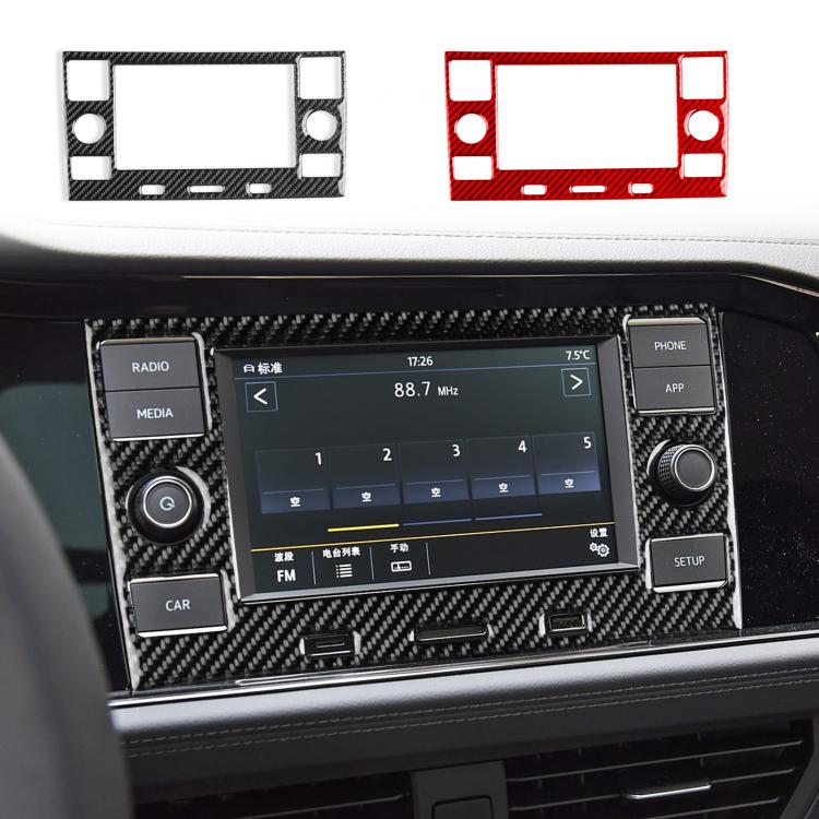 For Volkswagen Sagitar 2019-2023 Left-hand Drive Multimedia Panel Sticker(Red) - Car Interior Mouldings by buy2fix | Online Shopping UK | buy2fix
