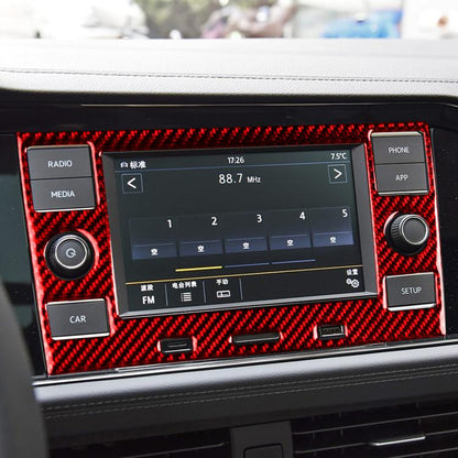 For Volkswagen Sagitar 2019-2023 Left-hand Drive Multimedia Panel Sticker(Black) - Car Interior Mouldings by buy2fix | Online Shopping UK | buy2fix