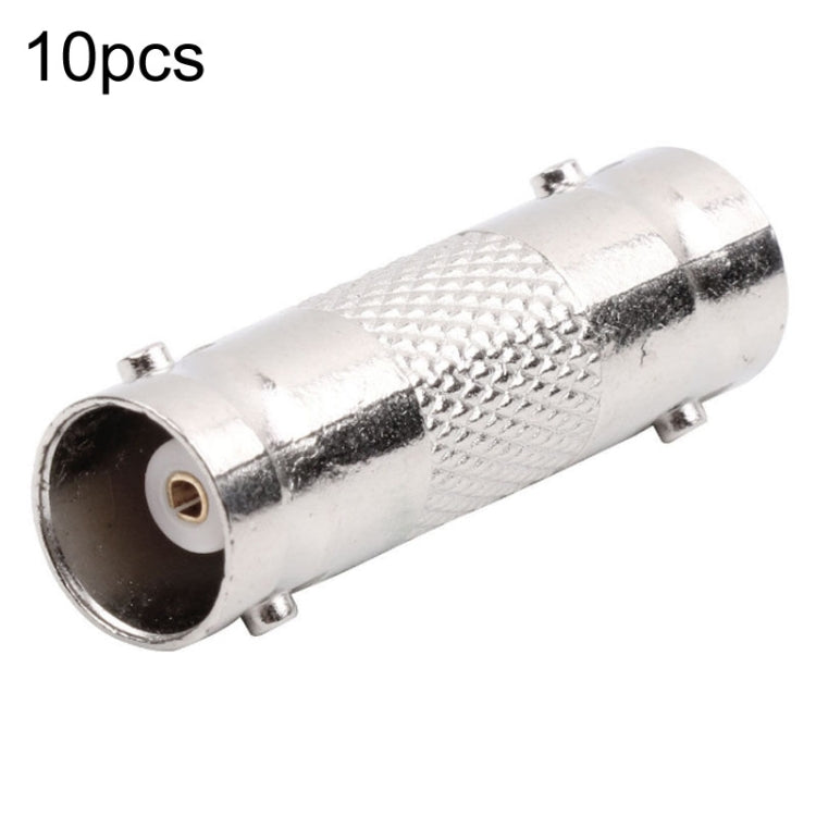 10pcs BNC Female To Female Straight Through Adaptor Surveillance Dual Pass-Through Connector by buy2fix