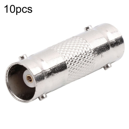10pcs BNC Female To Female Straight Through Adaptor Surveillance Dual Pass-Through Connector by buy2fix