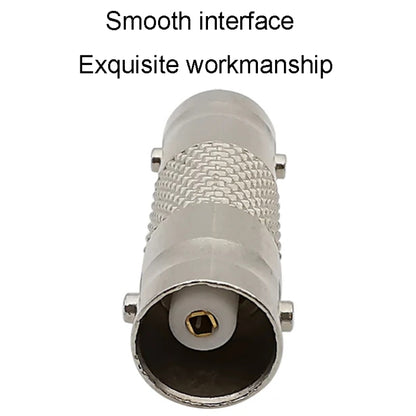 10pcs BNC Female To Female Straight Through Adaptor Surveillance Dual Pass-Through Connector by buy2fix