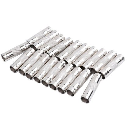 10pcs BNC Female To Female Straight Through Adaptor Surveillance Dual Pass-Through Connector by buy2fix