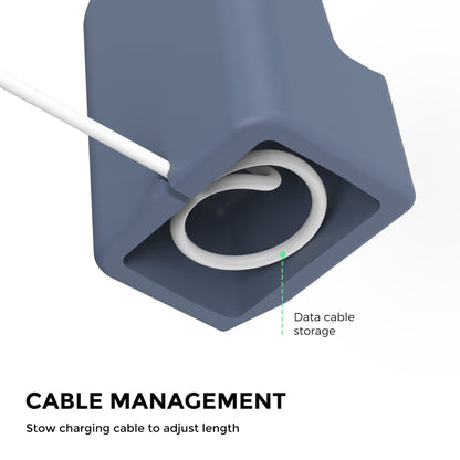 For Apple Watch Silicone Charging Stand Charging Base Storage Stand Without Charger(Black) by buy2fix