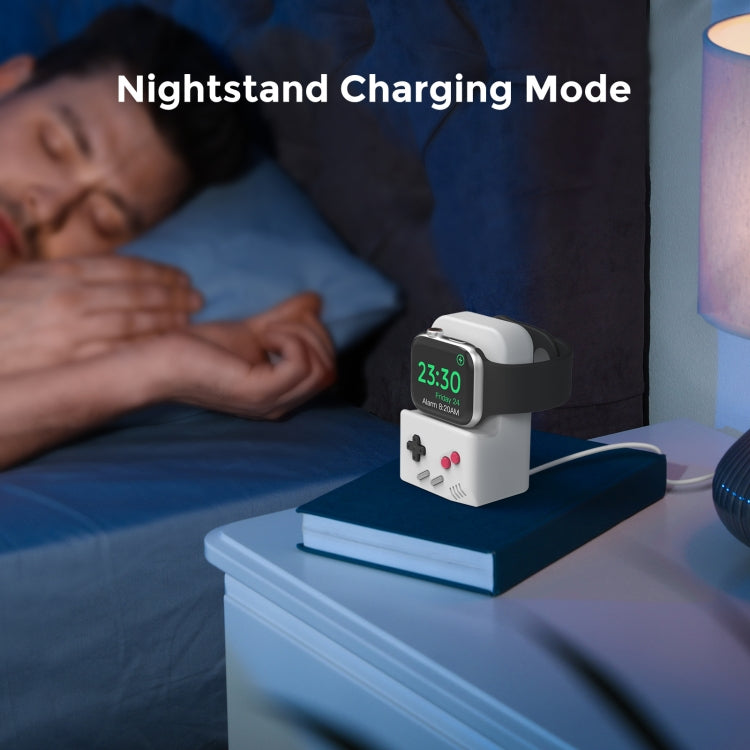 For Apple Watch Silicone Charging Stand Charging Base Storage Stand Without Charger(Grey) by buy2fix