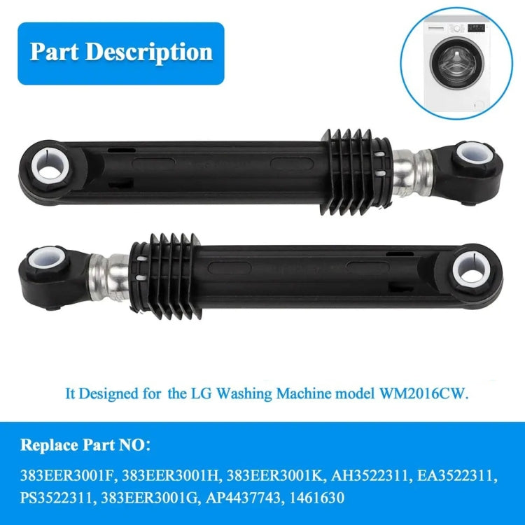 For LG Washing Machine Model WM2016CW  4901ER2003A Shock Absorber Set(Black) - Washing Machine Parts by buy2fix | Online Shopping UK | buy2fix