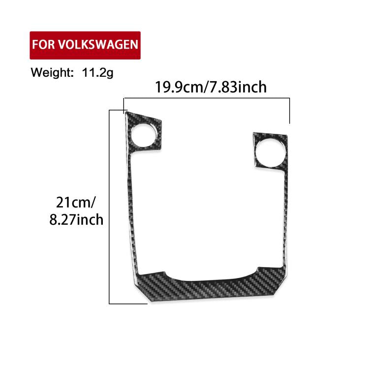 For Volkswagen Sagitar 2019-2023 B Model Left-Hand Drive Gear Panel Sticker(Black) - Car Interior Mouldings by buy2fix | Online Shopping UK | buy2fix