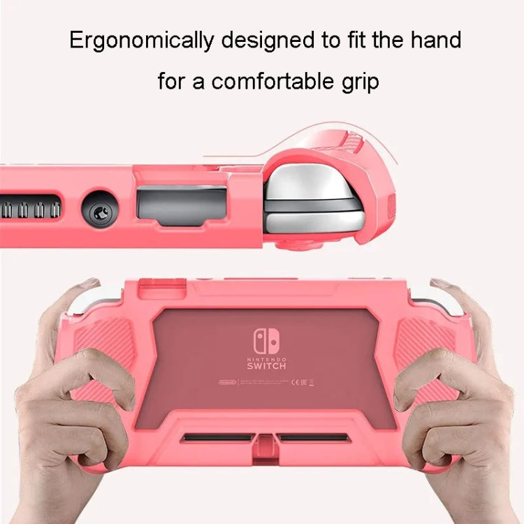For Nintendo Switch Lite Full Cover Protective Shell TPU Console Case(Pink) - Cases by buy2fix | Online Shopping UK | buy2fix