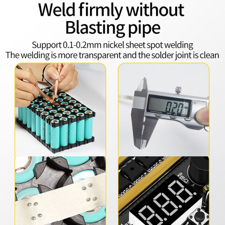 GX591 Full Functional Version 12V Handheld Portable 18650 Mobile Lithium Battery Point Welding Machine, Style: With Acrylic Shell - Others by buy2fix | Online Shopping UK | buy2fix