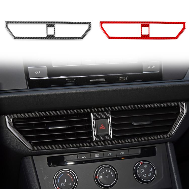 For Volkswagen Sagitar 2019-2023 2pcs /Set A Model Left-hand Drive Central Control Air Outlet Sticker(Red) - Car Interior Mouldings by buy2fix | Online Shopping UK | buy2fix