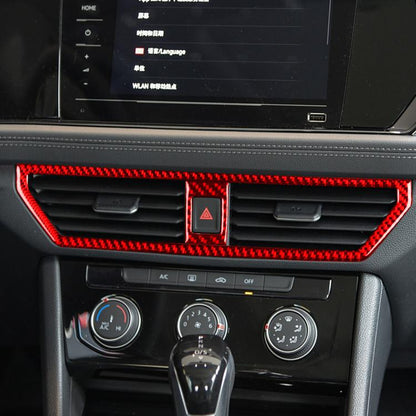 For Volkswagen Sagitar 2019-2023 2pcs /Set A Model Left-hand Drive Central Control Air Outlet Sticker(Black) - Car Interior Mouldings by buy2fix | Online Shopping UK | buy2fix