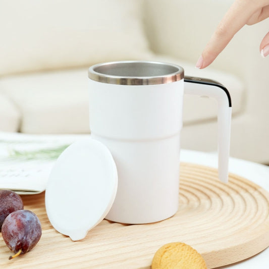 JB-01 Intelligent Temperature Measuring Magnetic LCD Digital Display Automatic Mixing Cup(White) - Coffee Machine & Accessories by buy2fix | Online Shopping UK | buy2fix