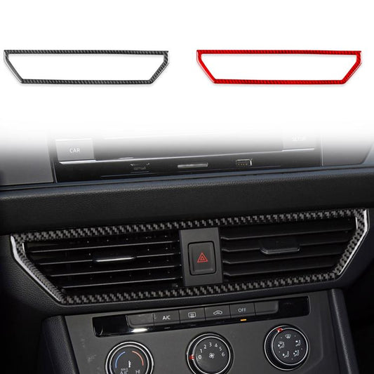 For Volkswagen Sagitar 2019-2023 Left-hand Drive Central Control Air Outlet Sticker(Black) - Car Interior Mouldings by buy2fix | Online Shopping UK | buy2fix