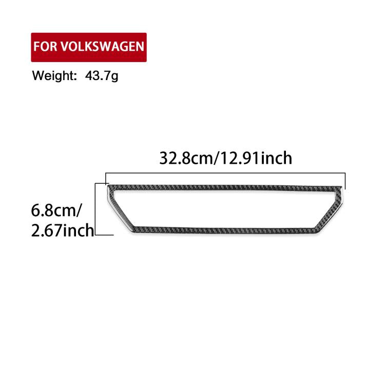 For Volkswagen Sagitar 2019-2023 Left-hand Drive Central Control Air Outlet Sticker(Red) - Car Interior Mouldings by buy2fix | Online Shopping UK | buy2fix