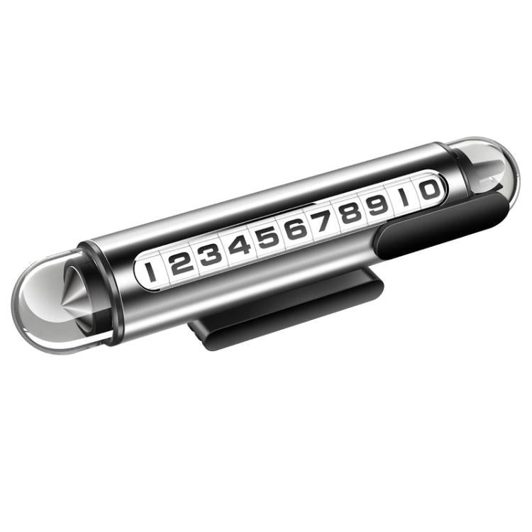Hidden Roller Temporary Number Parking Sign Metal Safety Hammer(Silver) - Parking Card by buy2fix | Online Shopping UK | buy2fix