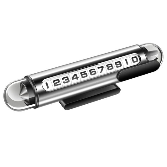 Hidden Roller Temporary Number Parking Sign Metal Safety Hammer(Silver) - Parking Card by buy2fix | Online Shopping UK | buy2fix