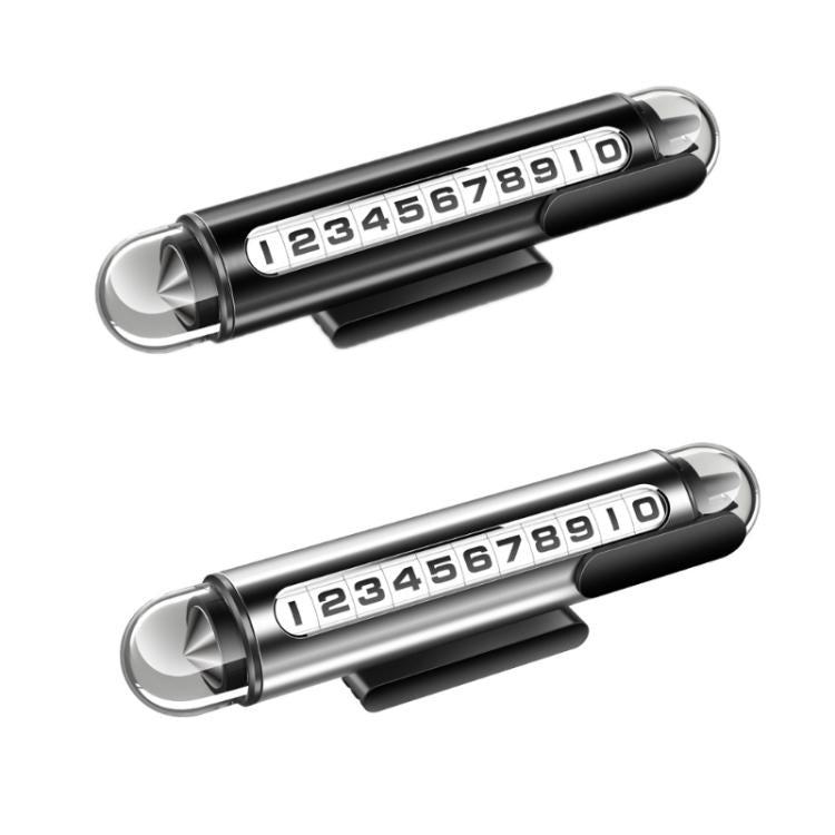 Hidden Roller Temporary Number Parking Sign Metal Safety Hammer(Silver) - Parking Card by buy2fix | Online Shopping UK | buy2fix