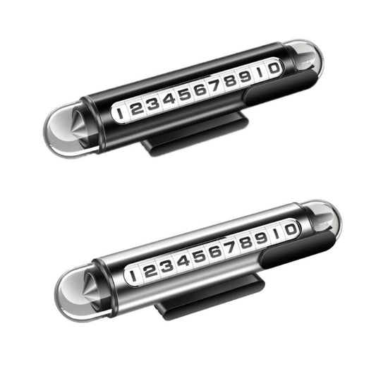 Hidden Roller Temporary Number Parking Sign Metal Safety Hammer(Silver) - Parking Card by buy2fix | Online Shopping UK | buy2fix