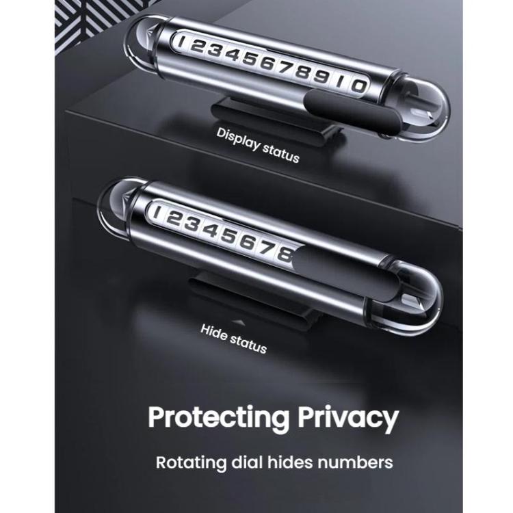 Hidden Roller Temporary Number Parking Sign Metal Safety Hammer(Silver) - Parking Card by buy2fix | Online Shopping UK | buy2fix