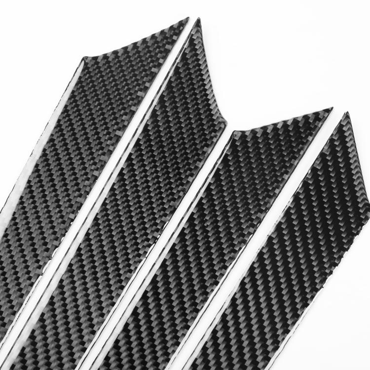 For Volkswagen Sagitar 2019-2023 4pcs /Set Left-hand Drive Door Panel Sticker(Black) - Car Interior Mouldings by buy2fix | Online Shopping UK | buy2fix