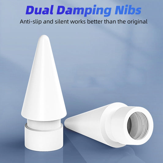For Apple Pencil 1 / 2 Generation Replacement Tip Double Damping Anti-slip Modified Nib 2B by buy2fix