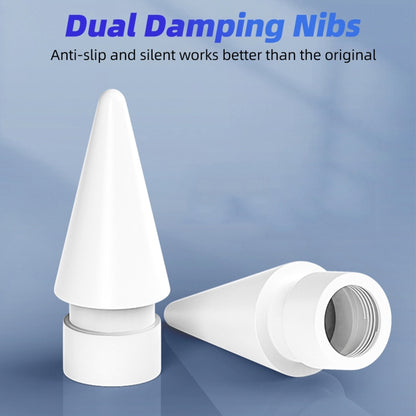 For Apple Pencil 1 / 2 Generation Replacement Tip Double Damping Anti-slip Modified Nib 2H by buy2fix