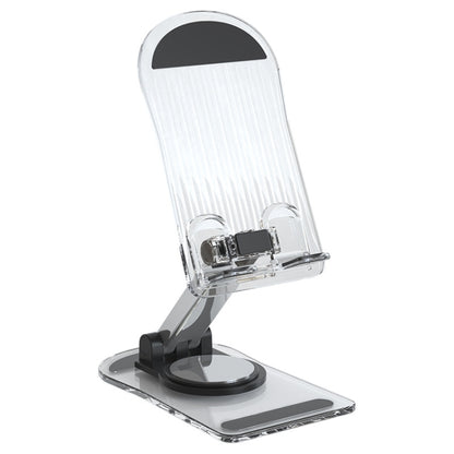 KF-Z12 Acrylic Foldable Desktop Phone Holder Colorful Lazy Tablet Stand, Color: Black - Desktop Holder by buy2fix | Online Shopping UK | buy2fix