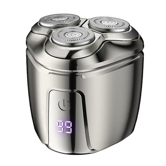 Mini Magnetic Head Shaver Smart LED Display Electric Shaver, Color: Gun-color - Shavers & Accessories by buy2fix | Online Shopping UK | buy2fix