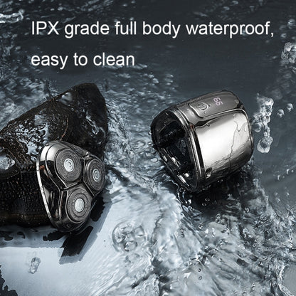 Mini Magnetic Head Shaver Smart LED Display Electric Shaver, Color: Gun-color - Shavers & Accessories by buy2fix | Online Shopping UK | buy2fix