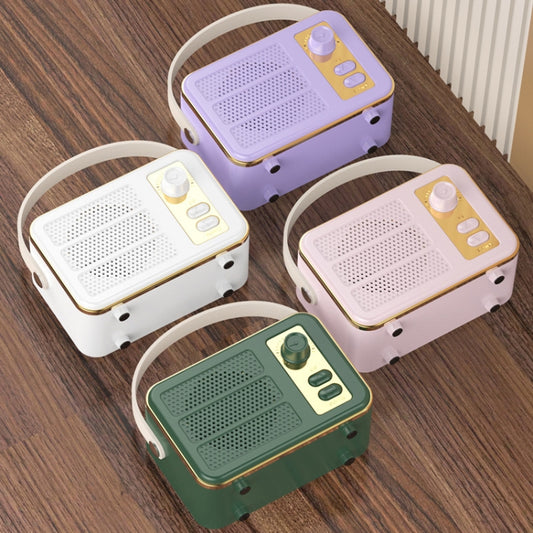 Mini Retro HIFI Level Stereo Sound Handheld Portable Bluetooth Speaker, Color: Green - Mini Speaker by buy2fix | Online Shopping UK | buy2fix