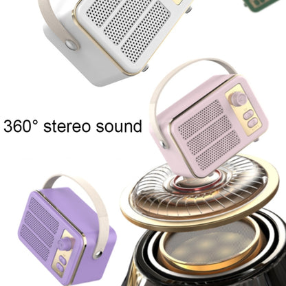 Mini Retro HIFI Level Stereo Sound Handheld Portable Bluetooth Speaker, Color: Green - Mini Speaker by buy2fix | Online Shopping UK | buy2fix