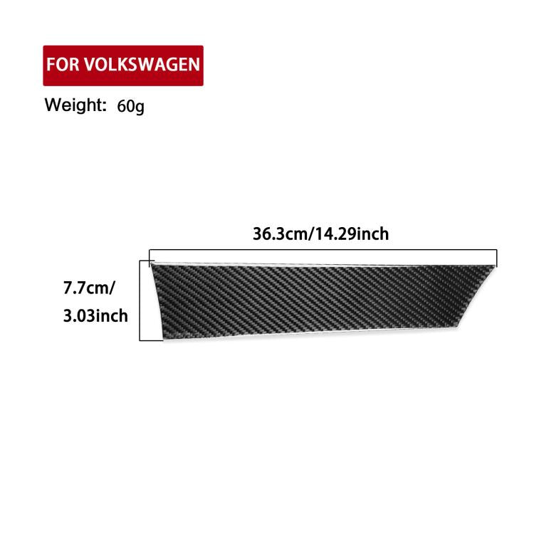 For Volkswagen Sagitar 2019-2023 Left-hand Drive Co-pilot Instrument Sticker(Black) - Car Interior Mouldings by buy2fix | Online Shopping UK | buy2fix