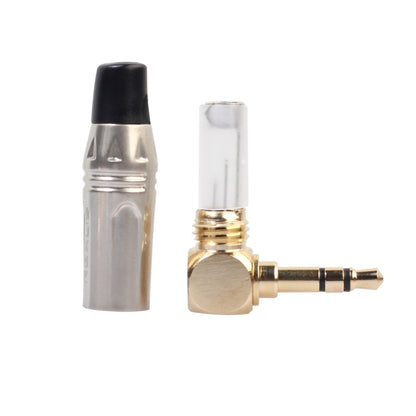 Zinc Alloy L-Shaped 90 Degree 3.5mm Stereo Headset Wire Welding Plug by buy2fix