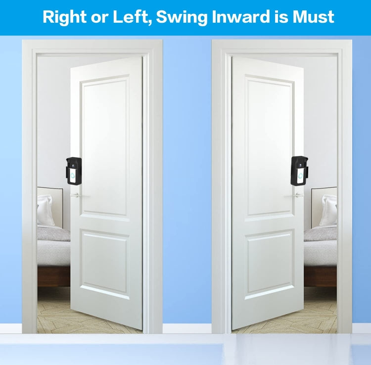 For Blink / Google Ring Doorbell Device Universal Door Overhead Bracket Anti-theft Adjustable by buy2fix