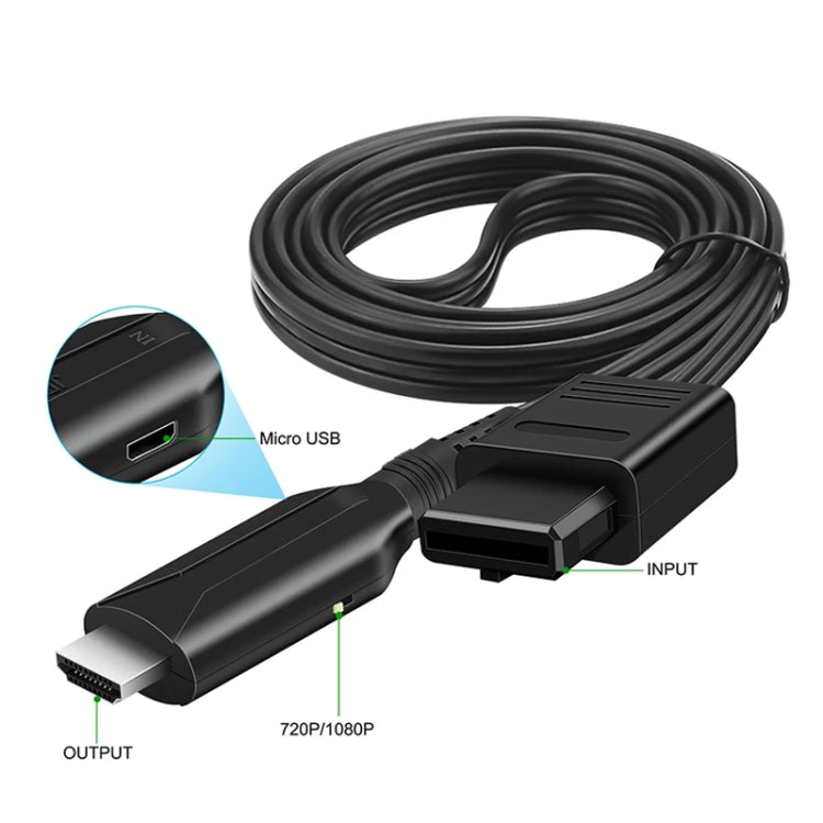 N64 To HDMI Converter For Nintendo Gamecube N64 / SNES / NGC(Black) by buy2fix